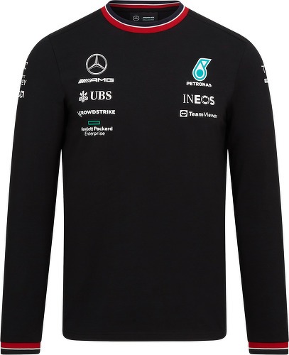 MERCEDES AMG PETRONAS MOTORSPORT-T-Shirt Manche longue Mercedes AMG Petronas Motorsport Team Officiel F1-image-1