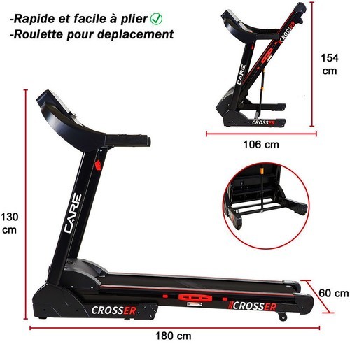 Care-Tapis de course connecté - 18km/h - CARE - Crosser - KINOMAP-3