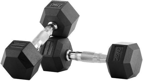 BODYTONE-Bodytone H2 Rubber Hex Dumbbells 2 Kg (Pair) - Haltères-0