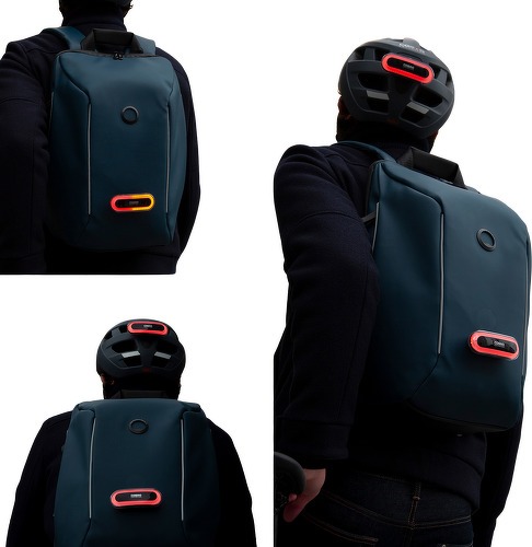 Cosmo-Sécurain Connecté Imperméable Avec Feu Arrière Connecté Et Intelligent - Sac à dos de vélo-3