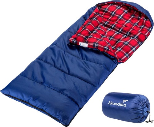 Skandika Dundee Junior Sac de couchage pour enfants | Sac de couchage de  camping plein air pour enfants, doublure intérieure en flanelle de coton