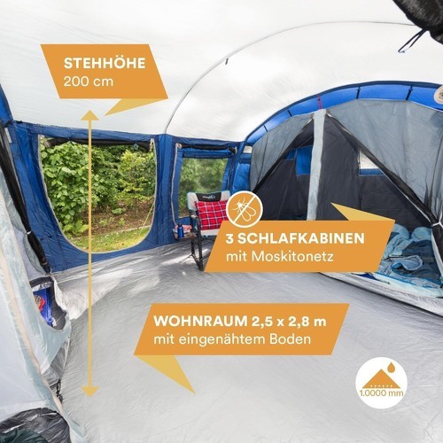 Skandika-Skandika Montana 8 Protect - Tente de randonnée/camping-4