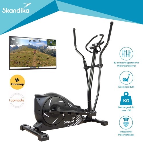Skandika-Skandika Adrett/Eleganse Avec Fonction Streaming - Velo elliptique-1
