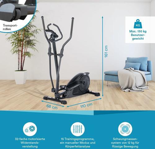 Skandika-Skandika Adrett/Eleganse Avec Fonction Streaming - Velo elliptique-3