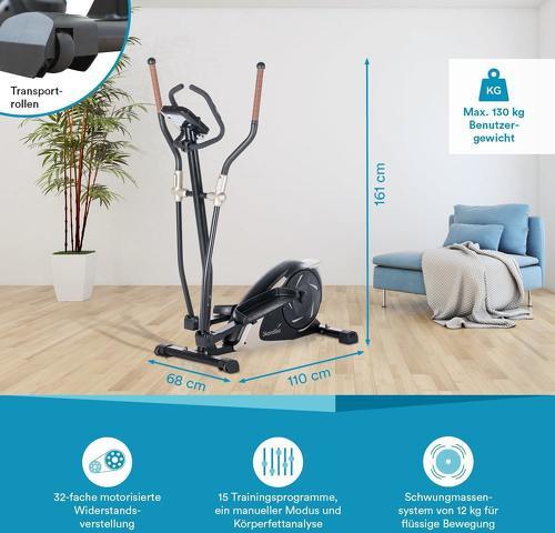 Skandika-Skandika Adrett/Eleganse Avec Fonction Streaming - Velo elliptique-3