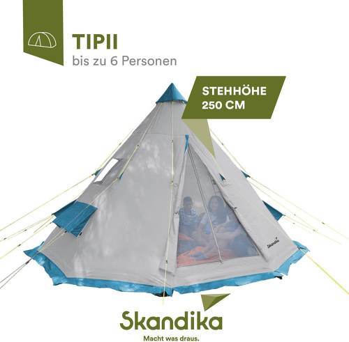 Skandika-Skandika Tipii 6 Personnes - Tente de randonnée/camping-1