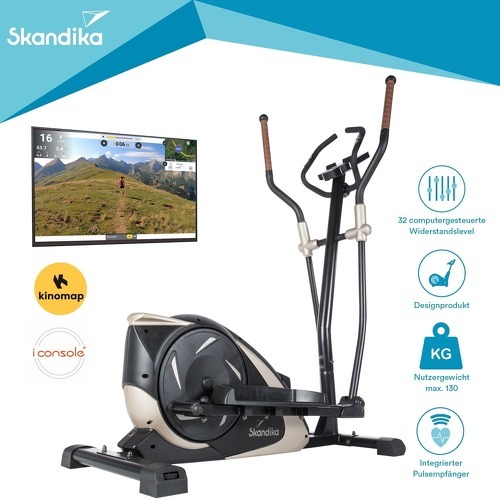 Skandika-Skandika Adrett/Eleganse Avec Fonction Streaming - Velo elliptique-1