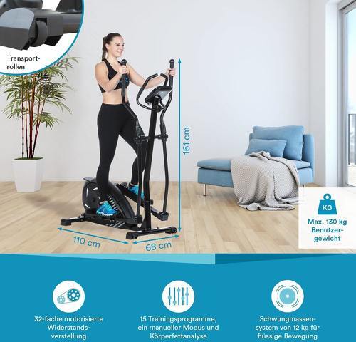 Skandika-Skandika Adrett/Eleganse Avec Fonction Streaming - Velo elliptique-3