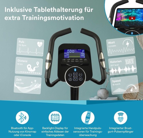 Skandika-Skandika Adrett/Eleganse Avec Fonction Streaming - Velo elliptique-4