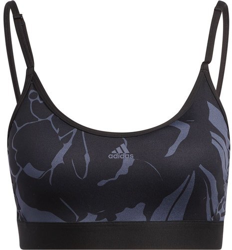 adidas Performance-Brassière imprimé floral maintien léger-2