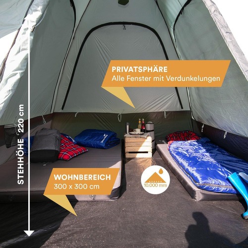 Skandika-Skandika Auvent De Suv Pitea Suv Tente 4 Personnes - Tente de randonnée/camping-3