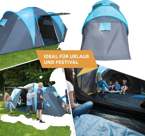Skandika-Skandika Tente Dôme Hammerfest 4 Pour 4 Personnes - Tente de randonnée/camping-2