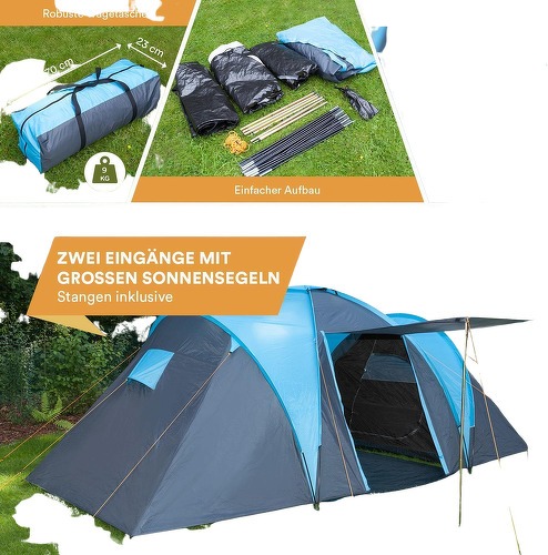 Skandika-Skandika Tente Dôme Hammerfest 4 Pour 4 Personnes - Tente de randonnée/camping-4