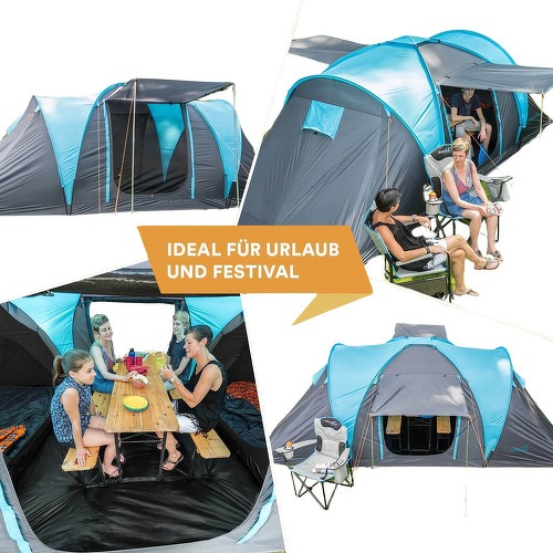 Skandika-Skandika Tente Dôme Hammerfest 4 Protect Pour 4 Personnes - Tente de randonnée/camping-2
