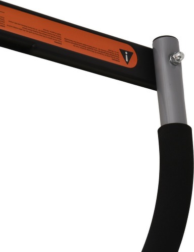 HOMCOM-Barre de traction - barre de porte - pull up bar - barre d'étirement musculation pour cadres de porte - acier gris-4