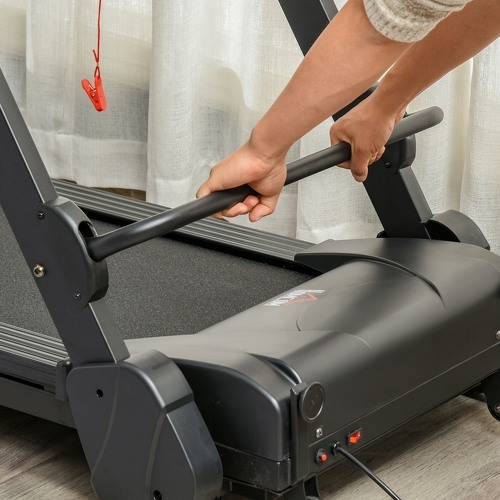 HOMCOM-Tapis de course électrique pliable 1-14 Km/h 750 W écran LCD 5 programmes inclinaison réglable noir-4