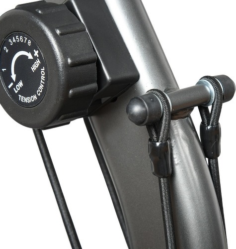 HOMCOM-Vélo d'appartement semi-allongé magnétique écran LCD multifonction selle réglable 2 bandes résistance acier noir-4