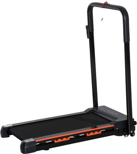 HOMCOM-Tapis de course électrique de marche 370 W pliable télécommande écran LCD vitesse 1-6 Km/h acier noir-1