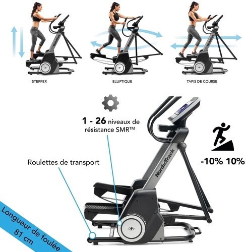 NORDICTRACK-Freestride Trainer Fs14I Connecté Ifit / Écran Tactile 14" / 26 Niveaux De Résistance - Velo elliptique-3