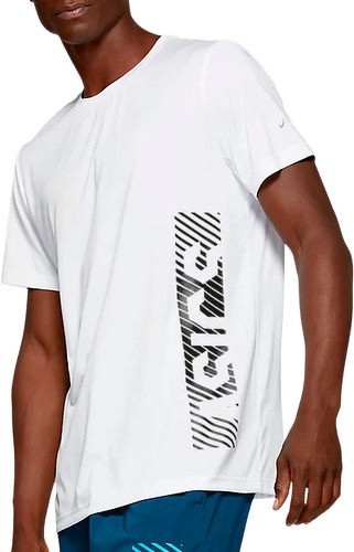 ASICS-T-shirt Blanc Homme Asics Solid-image-1
