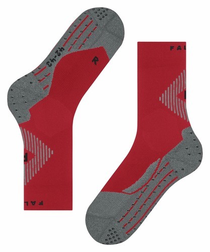 FALKE-Chaussettes Falke 4Grip Rouge/Gris-3