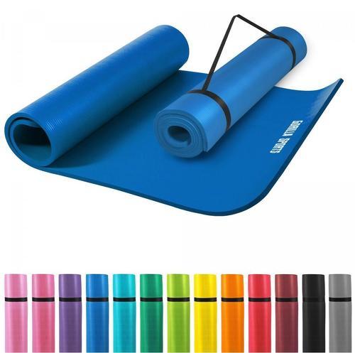 GORILLA SPORTS-Tapis en mousse grand - 190x100x1,5cm (Yoga - Pilates - sport à domicile)-image-1