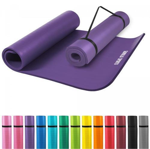 GORILLA SPORTS-Tapis en mousse grand - 190x100x1,5cm (Yoga - Pilates - sport à domicile)-image-1