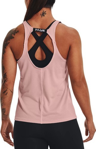 UNDER ARMOUR-Under Armour Women's Fly By Tank , Retro Pink (676)/Reflective , Medium-1
