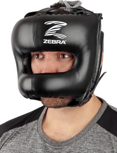 Zebra-Casque boxe entraînement avec barre de protection horizontale-image-1