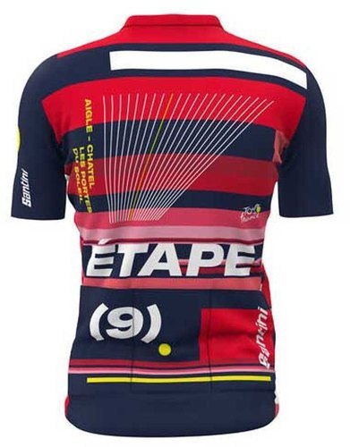 Santini-Santini étape N°9 Aigle-Chatel - Tour De France Officiel 2022 - Maillot de vélo-1