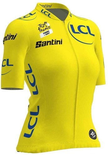 Santini-Santini Maillot jaune femme Tour De France Zwift - Maillot de vélo-2