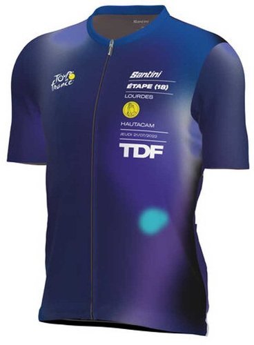 Santini-Santini Lourdes Tour De France Officiel 2022 - Maillot de vélo-3