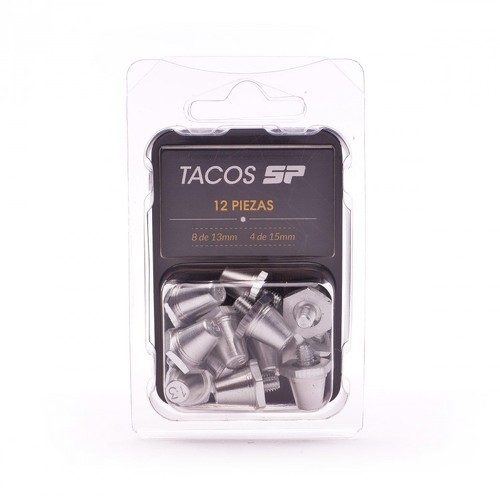 SP Fútbol-Sp Fútbol Tacos (8 X 13 Mm + 4 X 15 Mm) - Sachet Crampons de Football-0