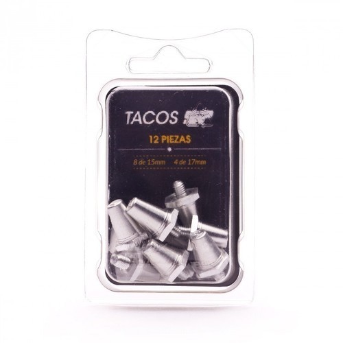 SP Fútbol-Sp Fútbol Tacos (8 X 15 Mm + 4 X 17 Mm) - Sachet Crampons de Football-0