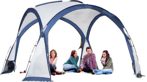 Outsunny-Tente de camping 6-8 personnes dim. 350L x 350l x 230H cm-1