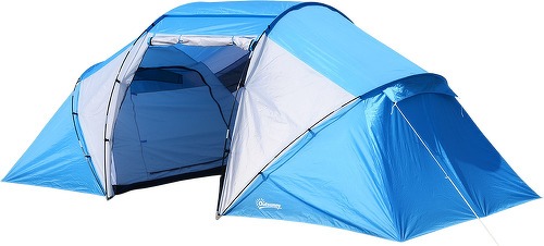 Outsunny-Tente de camping 4-6 personnes 2 cabines fenêtre grande porte 4,6L x 2,3l x 1,95H m-1