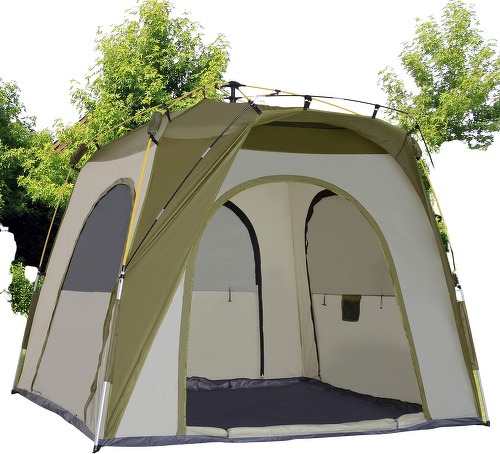 Outsunny-Tente de camping 4 personnes dim. 2,4L x 2,4l x 1,95H m-1