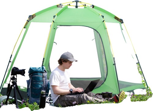 Outsunny-Tente de camping 6 personnes dim. 320L x 320l x 176H cm-1