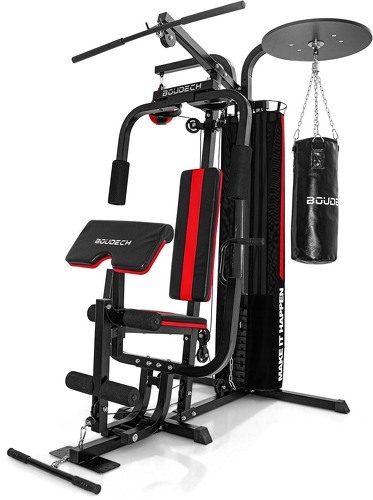Boudech-ONIVAL - Station de fitness professionnelle multifonctionnelle avec bloc de poids de 70 kg-image-1