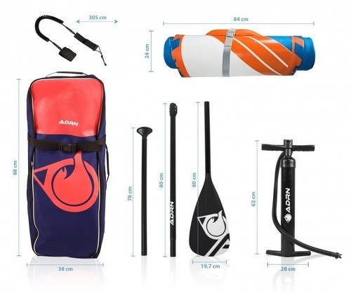 ADRN-Liner 10'6 30'' 6''(320X76X15Cm) - Planche de stand up-paddle-4