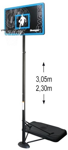 SWAGER-The Glider Hauteur Réglable De 2,30M À 3,05M - Panier sur pied de basketball-0
