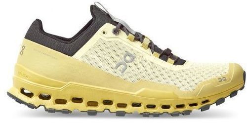 On-On running cloud ultra blanche et lime chaussures de trail-image-1