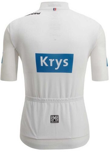 Santini-Santini Maillot Blanc Replica Tour De France 2022 Meilleur jeune-1