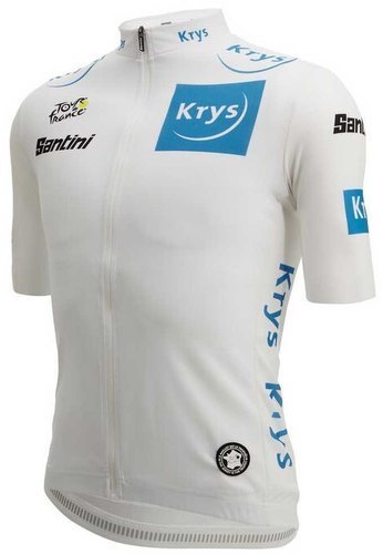 Santini-Santini Maillot Blanc Replica Tour De France 2022 Meilleur jeune-2