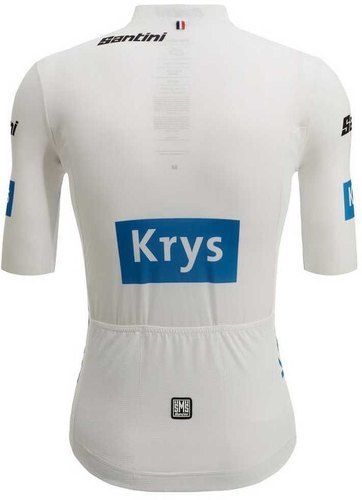 Santini-Maillot blanc Original Tour De France 2022 - Maillot de vélo-1