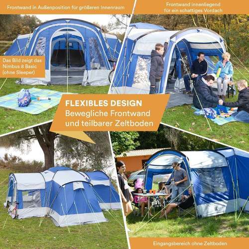 Skandika-Tente Familiale Skandika Nimbus 8 Sleeper - Tente de randonnée/camping-2