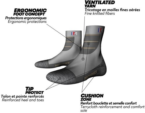 MONNET-Monnet Mid Perf - Chaussettes de randonnée-1
