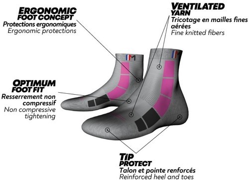 MONNET-Monnet Middle Air - Chaussettes de randonnée-1