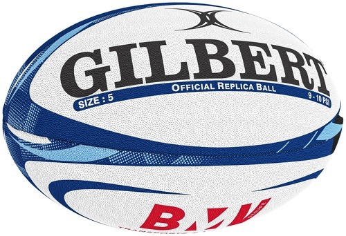 GILBERT-Ballon Gilbert Bayonne Replica T.5 /Bleu - Ballon de rugby-2