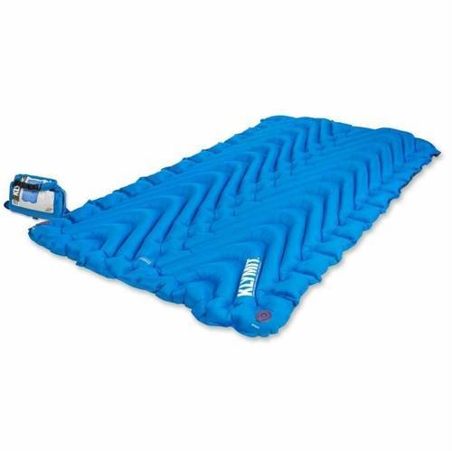 Klymit-DOUBLE V Matelas double autogonflant indéformable en V breveté - Bleu-0